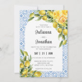 ラドルチェヴィータ – レモ地中海のンイタリアンウェディン 招待状 (正面)