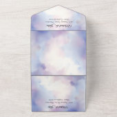 ラドルチェ・ヴィタフランスのインスピレーシクラシックョン1940s オールインワン招待状 (外側)