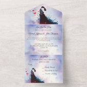 ラドルチェ・ヴィタフランスのインスピレーシクラシックョン1940s オールインワン招待状 (内側)