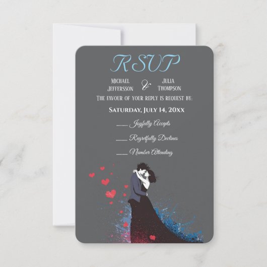 ラドルチェ・ヴィタフランスのインスピレーシクラシックョン1940s 出欠カード (正面)