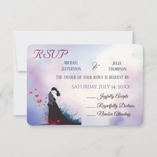 ラドルチェ・ヴィタフランスのインスピレーシクラシックョン1940s 出欠カード (正面)