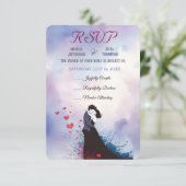 ラドルチェ・ヴィタフランスのインスピレーシクラシックョン1940s 出欠カード (スタンド正面)