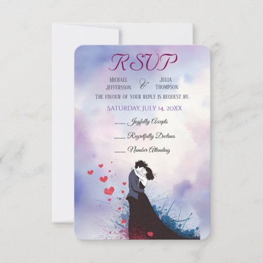 ラドルチェ・ヴィタフランスのインスピレーシクラシックョン1940s 出欠カード (正面)