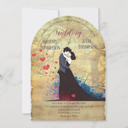 ラドルチェ・ヴィタフランスのインスピレーシクラシックョン1940s 招待状 (正面)