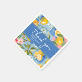 ラドルチェ・ヴィタ地中海のサマーブライダルシャワー スタンダードカクテルナプキン (角)