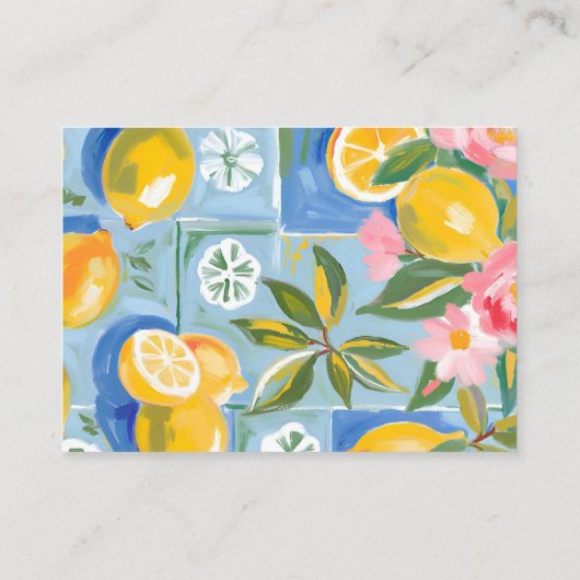 ラドルチェ・ヴィータ・レモンブライダルシャワーカミングアレシピ エンクロージャーカード (裏面)