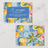 ラドルチェ・ヴィータ・レモンブライダルシャワーカミングアレシピ エンクロージャーカード (正面/裏面)