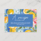 ラドルチェ・ヴィータ・レモンブライダルシャワーカミングアレシピ エンクロージャーカード (正面)
