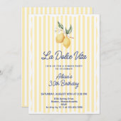 ラドルチェ・ヴィータ（任意の年齢）誕生日パーティー 招待状 (正面/裏面)