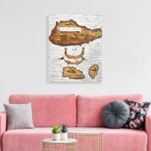 ラドロン諸島 キャンバスプリント (インサイチュ (リビング))