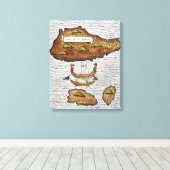 ラドロン諸島 キャンバスプリント (インサイチュ (ウッドフロア))