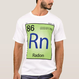 ラドンの (Rn)要素のTシャツ-前部だけ Tシャツ