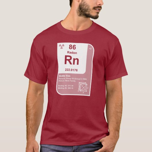 ラドン (Rn) Tシャツ (正面)