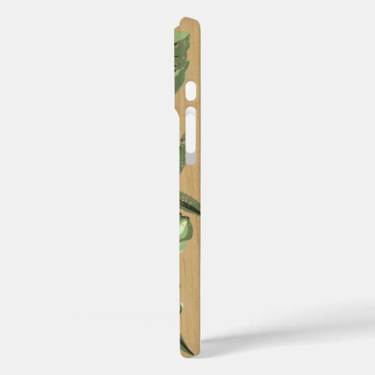 ラナイハワイアンハイビスカスフェイクウッドグリーン Case-Mate iPhoneケース (裏面 / 左)