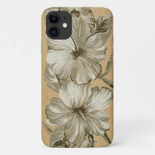 ラナイハワイアンハイビスカスフェイクウッド iPhone 11 ケース