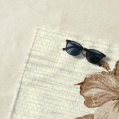 ラナイハワイアンハ動揺してイビスカスブラウン ビーチタオル (インサイチュ)