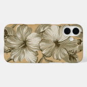 ラナイハワイアンフェイクハイビスカスウッドチューペ Case-Mate iPhoneケース (裏面 (横))