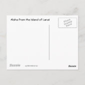 ラナイフィッシャーマントレイルヴィンテージアイランドサイン ポストカード (裏面)