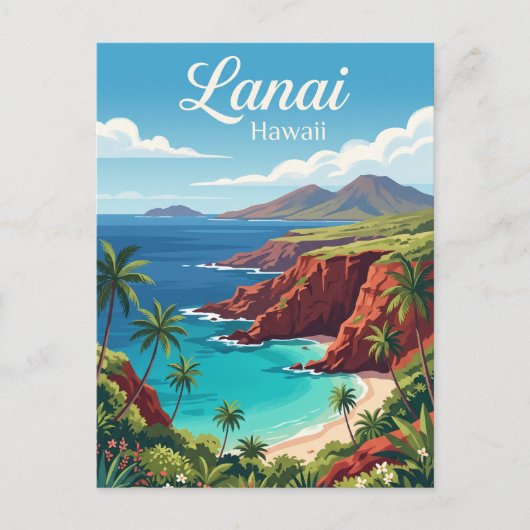 ラナイ島(ハワイ州) ポストカード (正面)