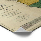 ラナイ, 1878,ハワイのヴィンテージの地図 ポスター (角)