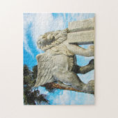 ラナカの獅子翼の獅子像。 ジグソーパズル (縦)