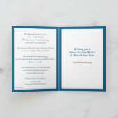 ラナビダッド出生宗教的クリスマスグリーティング シーズンカード (内部)