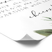 ラナボホモダングリーンリーミモザバーサイン ポスター (角)