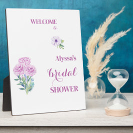 ラナンキュラス ウェディングシャワー パーソナライズド フォトプラーク