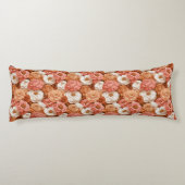ラナンキュラス 自然 ファームハウス装飾 レトロな装飾 ボディピロー (裏面)