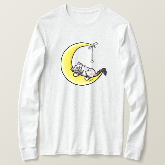 ラナーラブ ラグドール猫 Tシャツ (デザイン正面)
