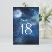 ラナー・スカイ・フル・ムーン・シーティング・ウェディング・テーブル・ナンバー 招待状 (スタンド正面)