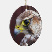 ラナー《鳥》ハヤブサ セラミックオーナメント (右)