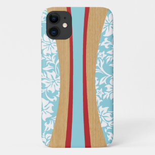 ラニアカハワイアンフェイクウッドアクアサーフボード iPhone 11 ケース