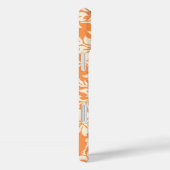 ラニアカハワイアンフェイクウッドサーフボードインオレンジ Case-Mate iPhoneケース (裏面 / 右)