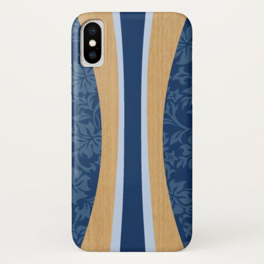 ラニアカハワイアンフェイクウッドサーフボード Case-Mate iPhoneケース (裏面)