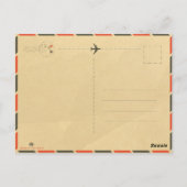 ラニアカビーチオアフハワイ水彩火山 ポストカード (裏面)