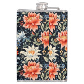 ラニア魅力的フローラルパターン–65293 フラスク (裏面)