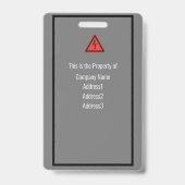 ラニカスタマイズヤードの会社従業員IDバッジ バッジ (裏面)