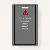 ラニカスタマイズヤードの会社従業員IDバッジ バッジ (裏面)