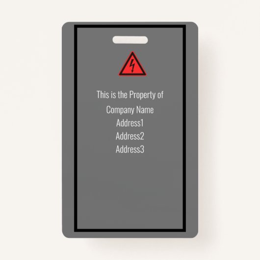 ラニカスタマイズヤードの会社従業員IDバッジ バッジ (裏面)