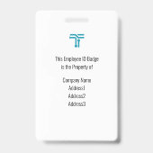 ラニカスタマイズヤードの会社従業員IDバッジ バッジ (裏面)