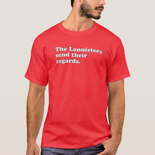 ラニスター家の皆様よりお届け Funny Movie Quot Tシャツ (正面)
