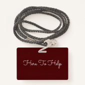 ラニヤードスタイルバッジ バッジ (裏面ランヤード)