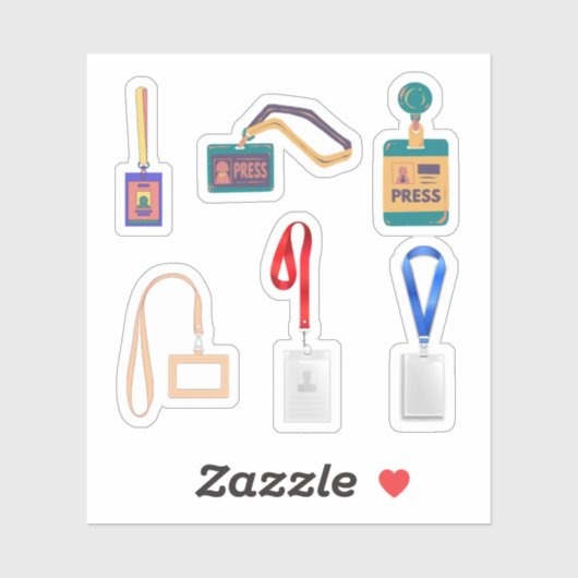 ラニヤードステッカー シール (シート)