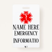 ラニヤード付きインスリン依存性糖尿病バッジ バッジ (裏面)