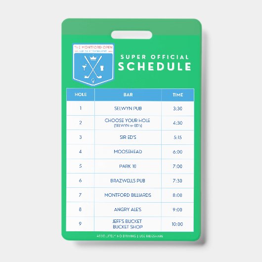 ラニヤールのスケジュール バッジ (Front)