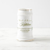 ラヌカルスアネモーンブルーバラメイド・オブ・オーナー(花嫁付き添い人)の好意 ビールジョッキ (中央)