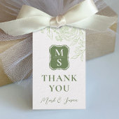 ラヌカルス結婚ラインアートラベル(緑) ギフトタグ