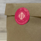 ラヌンキュラスの二重結婚幸福の記念日 ラウンドシール