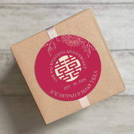 ラヌンキュラスの二重結婚幸福の記念日 ラウンドシール